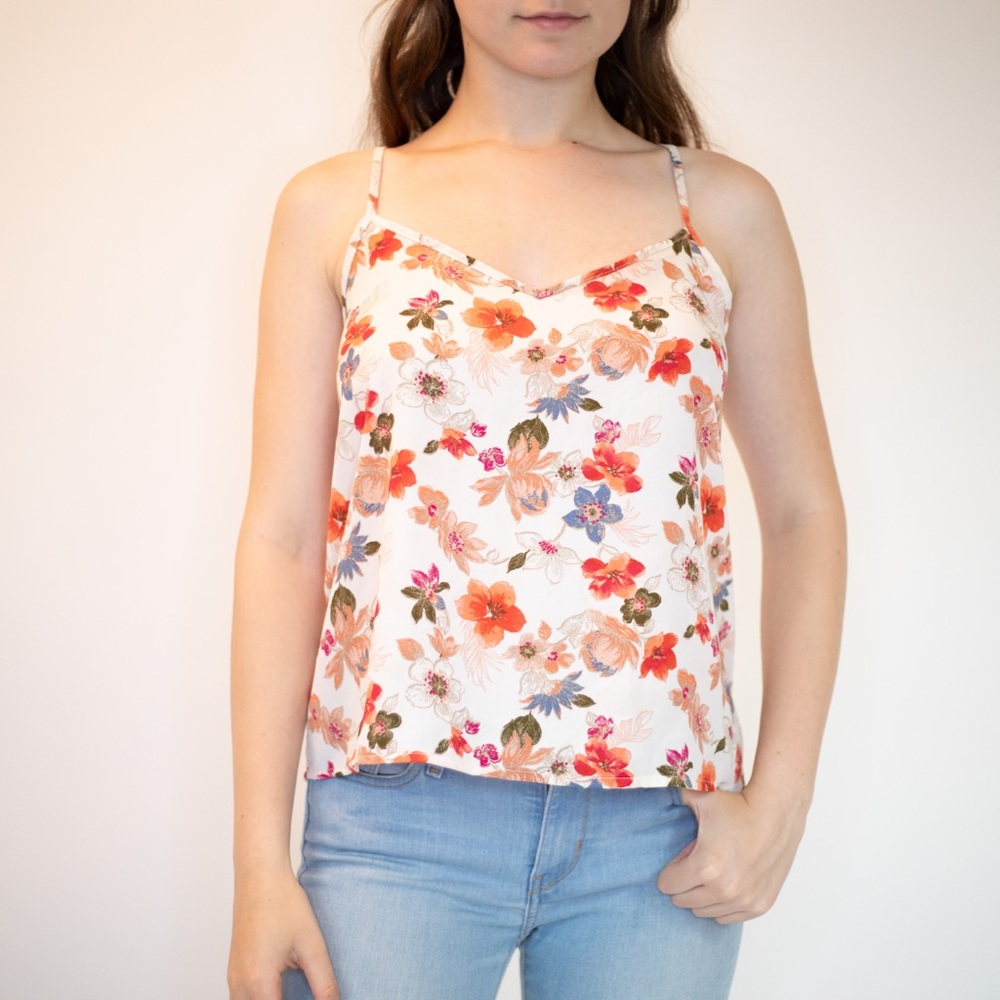 Floral Hollister Tank Top